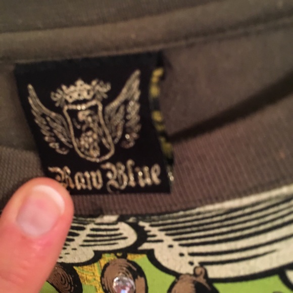 Raw Blue Long sleeved tee shirt green - Picture 6 of 7